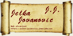 Jelka Jovanović vizit kartica